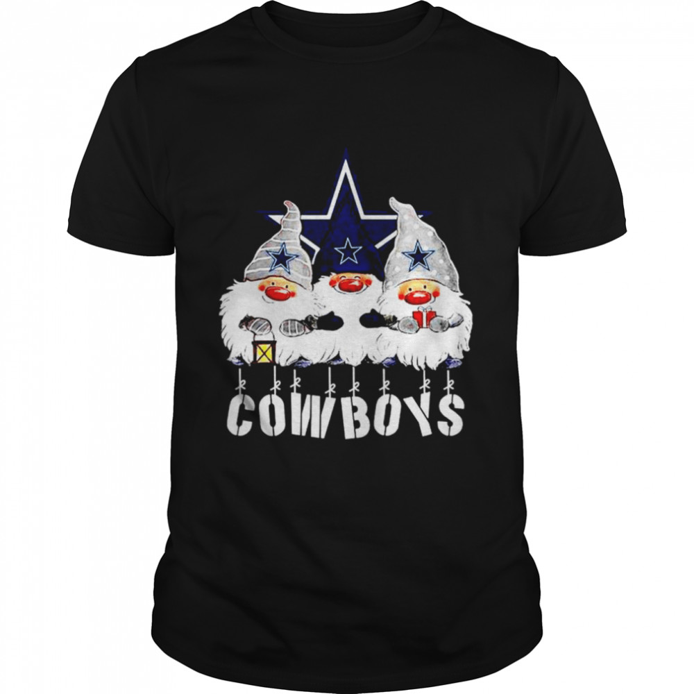 Gnomies Dallas Cowboys Christmas T-shirt Classic Men's T-shirt