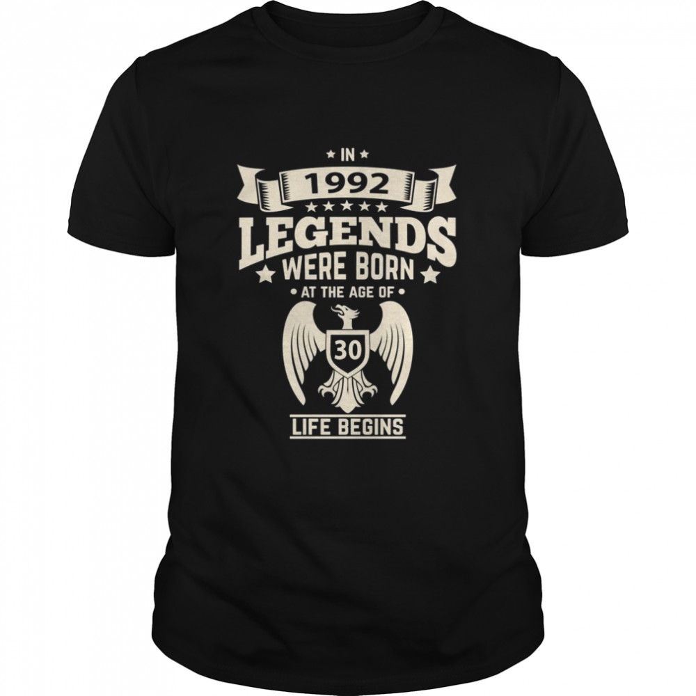 Im Jahr 1992 wurden Legenden um 30 Lebensbeginnen geboren Langarmshirt Classic Men's T-shirt