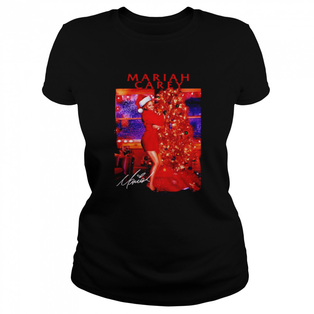 Love You Love My Dog Christmas Mariah Carey T-shirt Classic Women's T-shirt