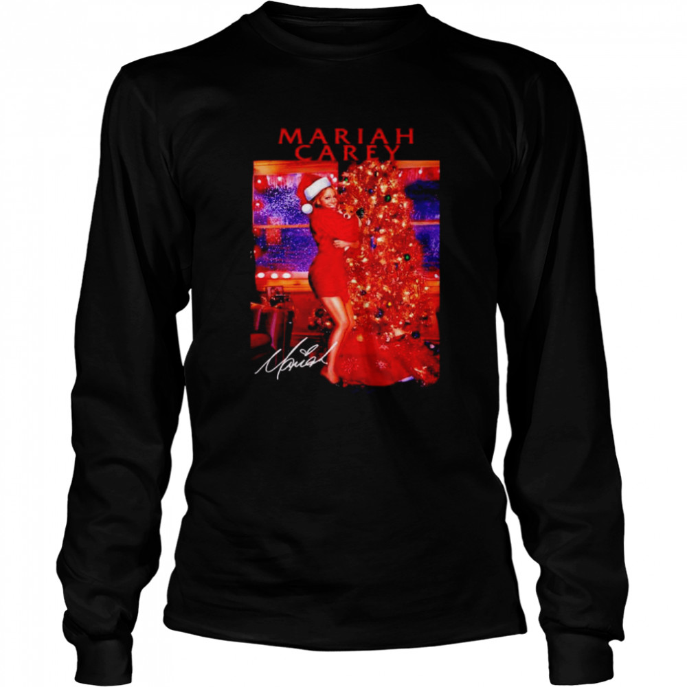 Love You Love My Dog Christmas Mariah Carey T-shirt Long Sleeved T-shirt