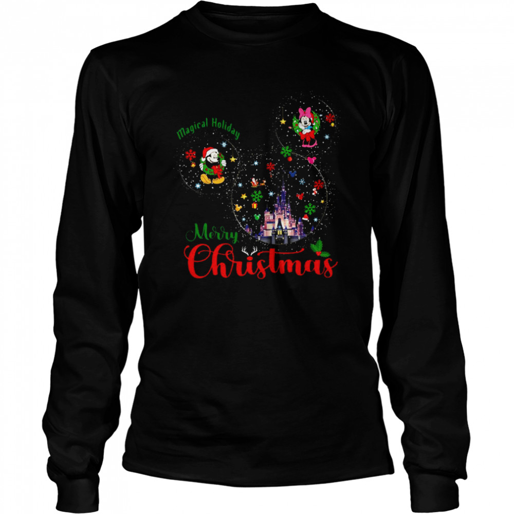 Magical holiday merry christmas disney shirt Long Sleeved T-shirt