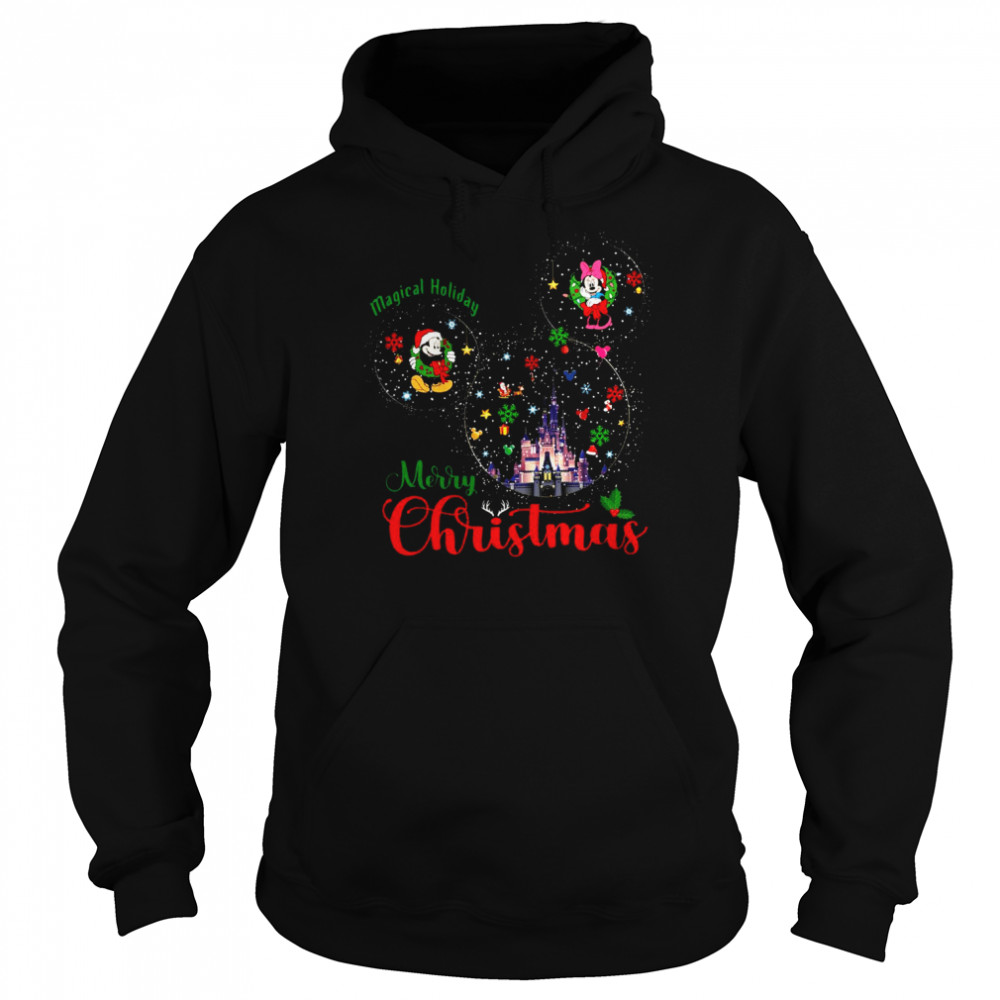 Magical holiday merry christmas disney shirt Unisex Hoodie