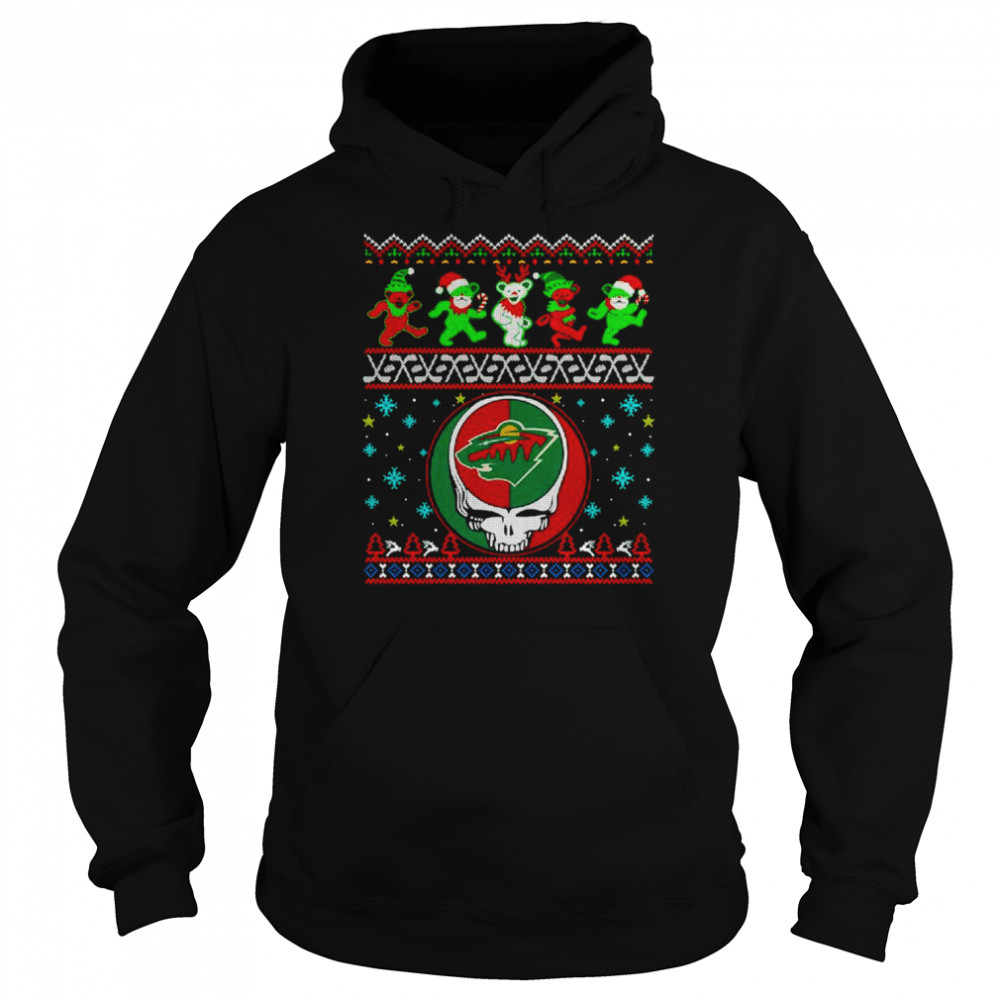 Minnesota Wild Grateful Dead Christmas shirt Unisex Hoodie