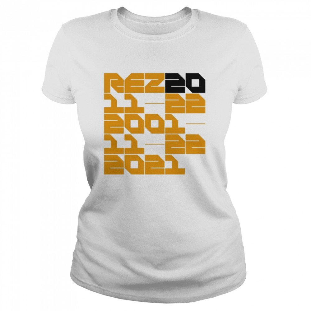 Rez20 Anniversary 2001 2021 shirt Classic Women's T-shirt