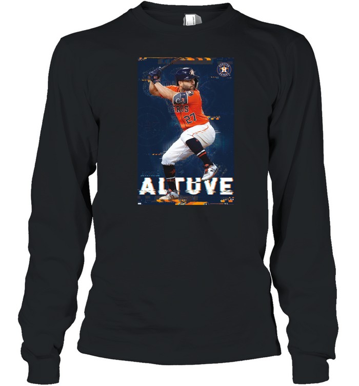 Houston Astros Jose Altuve Long Sleeved T-shirt