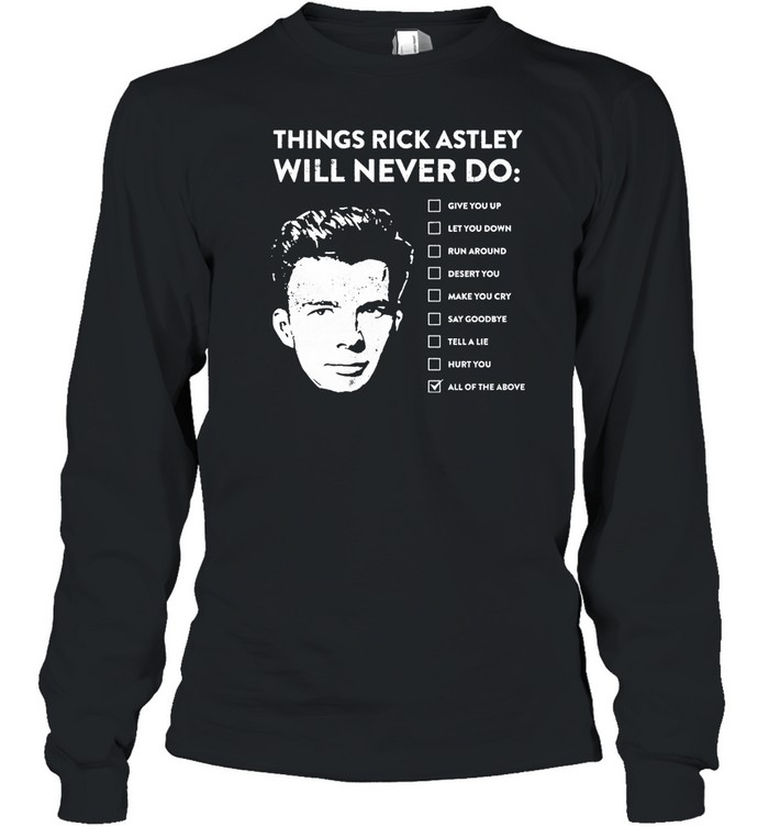 Rick Astley Long Sleeved T-shirt