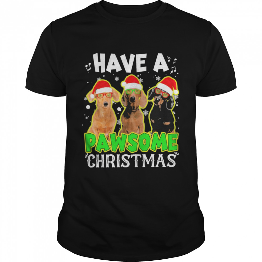 Santa Dachshunds Have A Pawsome Christmas Shirt