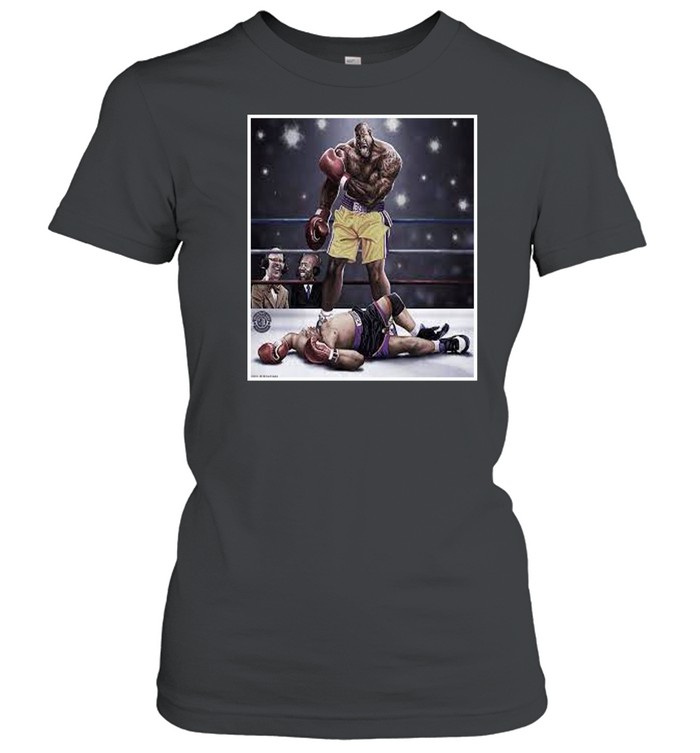 Shaquille O'Neal knocked out Charles Barkley Classic Women's T-shirt