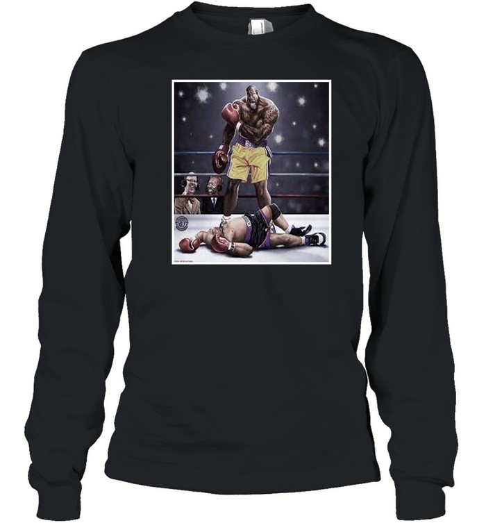 Shaquille O'Neal knocked out Charles Barkley Long Sleeved T-shirt