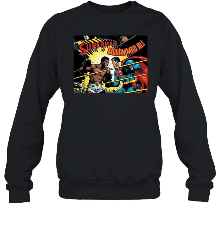 Superman Vs Muhammad Ali Hoodie Sweatshirt Unisex Sweatshirt