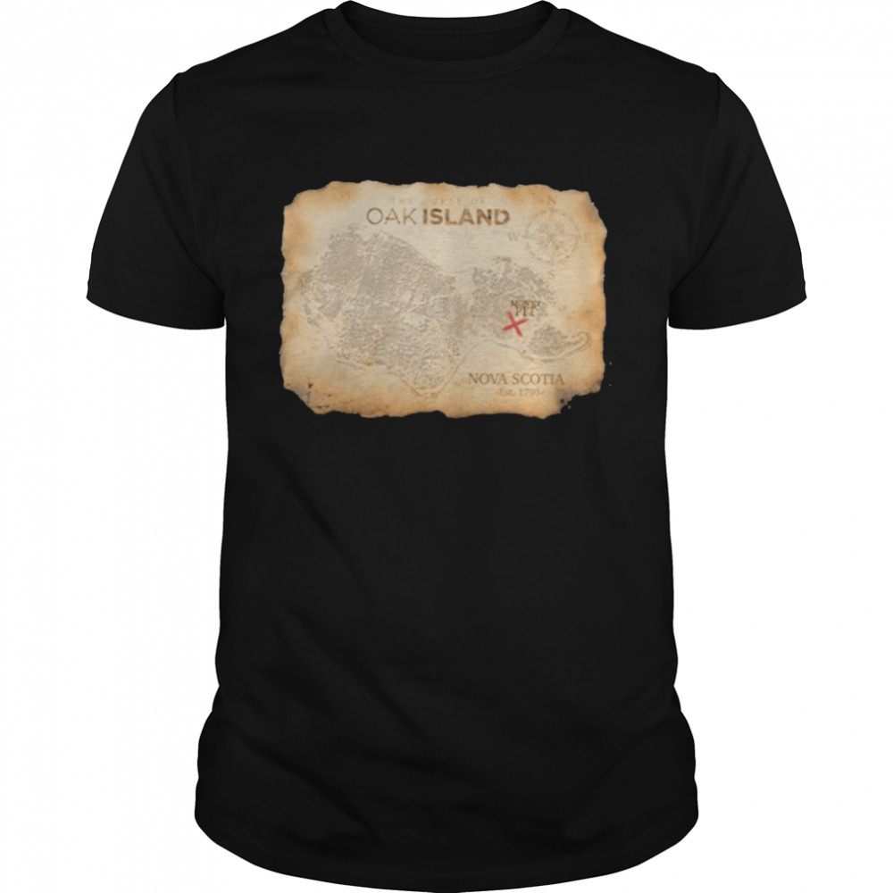 The Curse Of Oak Island Treasure Map  Classic Men's T-shirt