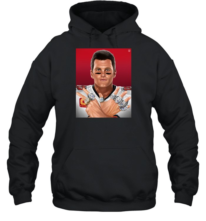 Tom Brady 7 Rings Unisex Hoodie