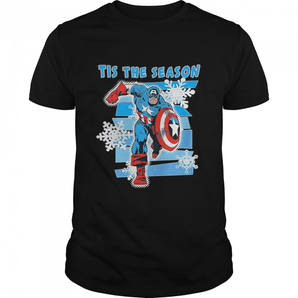 Captain America Tis The Season Marvel Comics  Classic Men's T-shirt