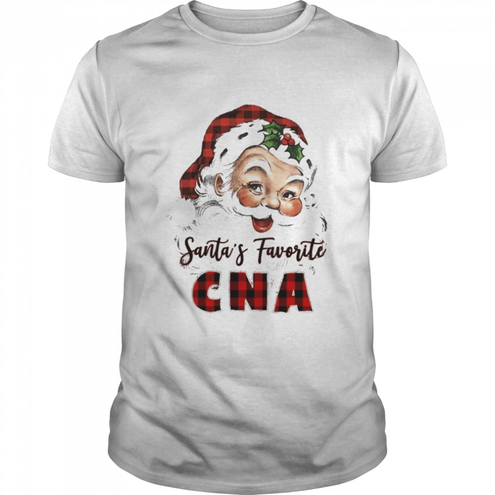 Santa’s Favorite CNA Merry Christmas Sweater Classic Men's T-shirt