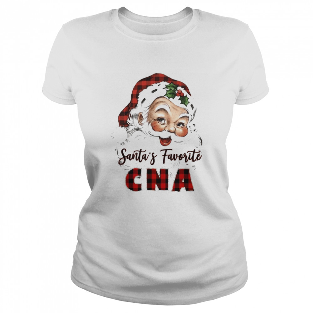 Santa’s Favorite CNA Merry Christmas Sweater Classic Women's T-shirt