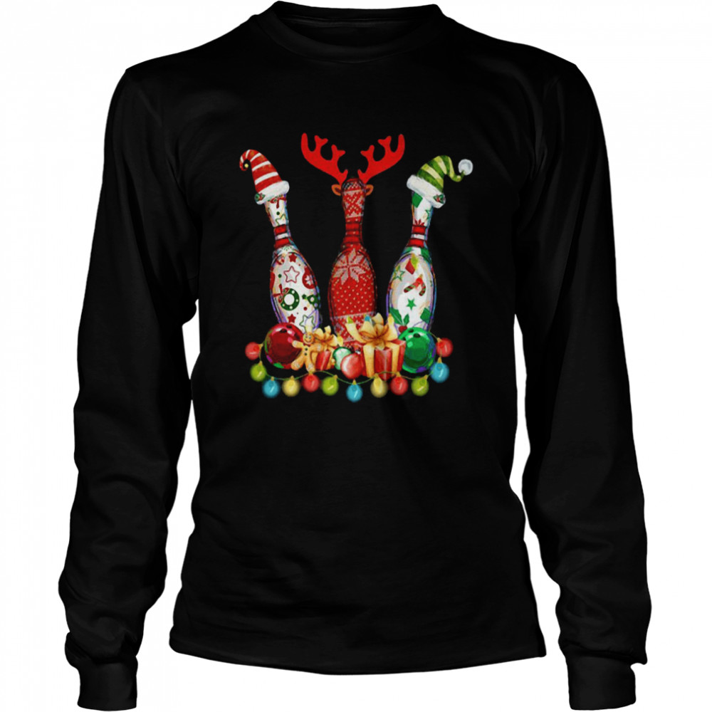 Bowling Christmas Long Sleeved T-shirt