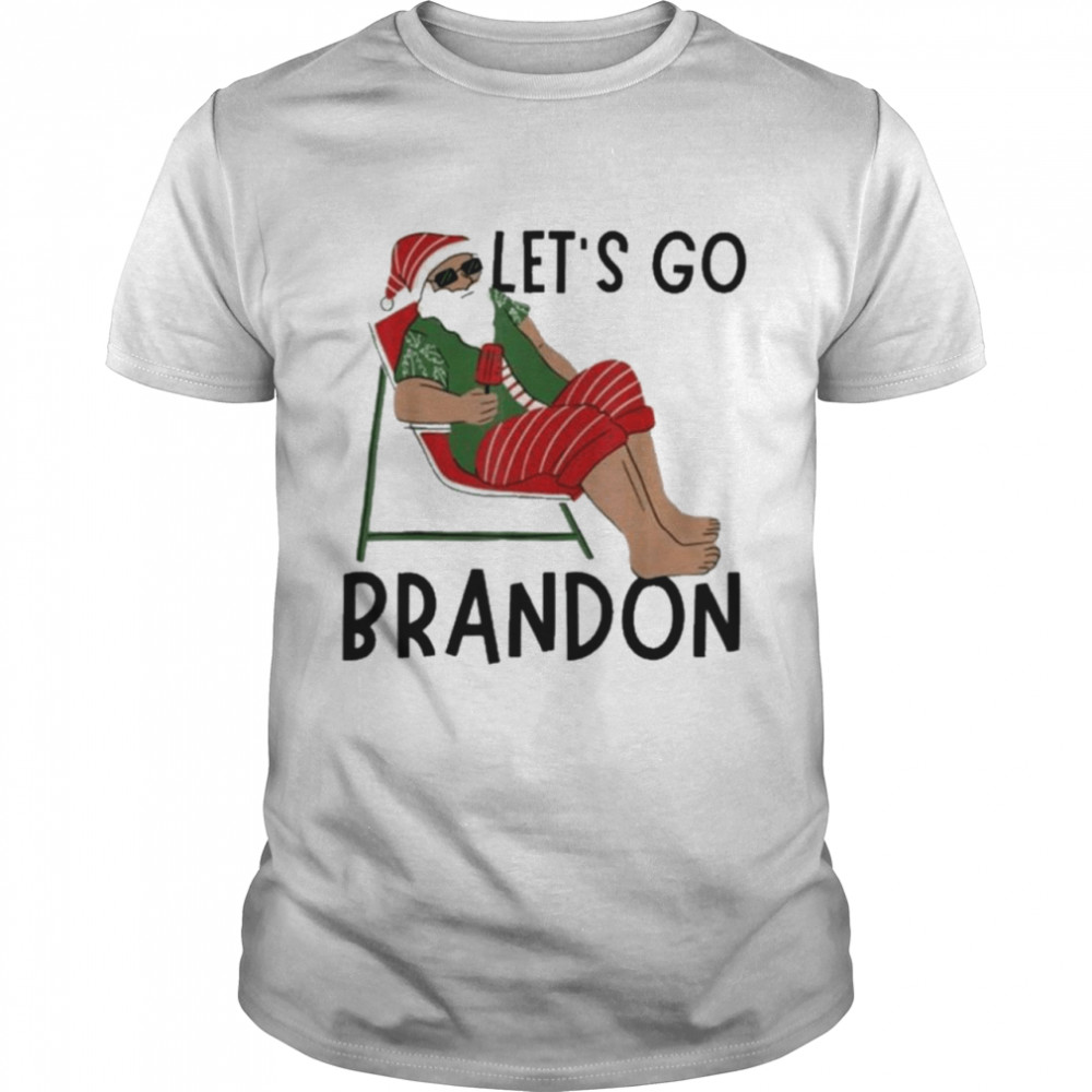 Christmas Let’s Go Brandon Santa Holiday Sweater  Classic Men's T-shirt
