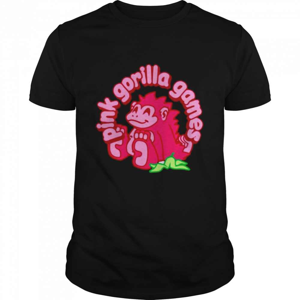 Kelsey Lewin Pink Gorilla Games shirt