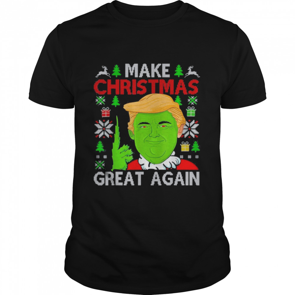 Make Christmas Great Again Trump 2024 Ugly Sweater T- Classic Men's T-shirt