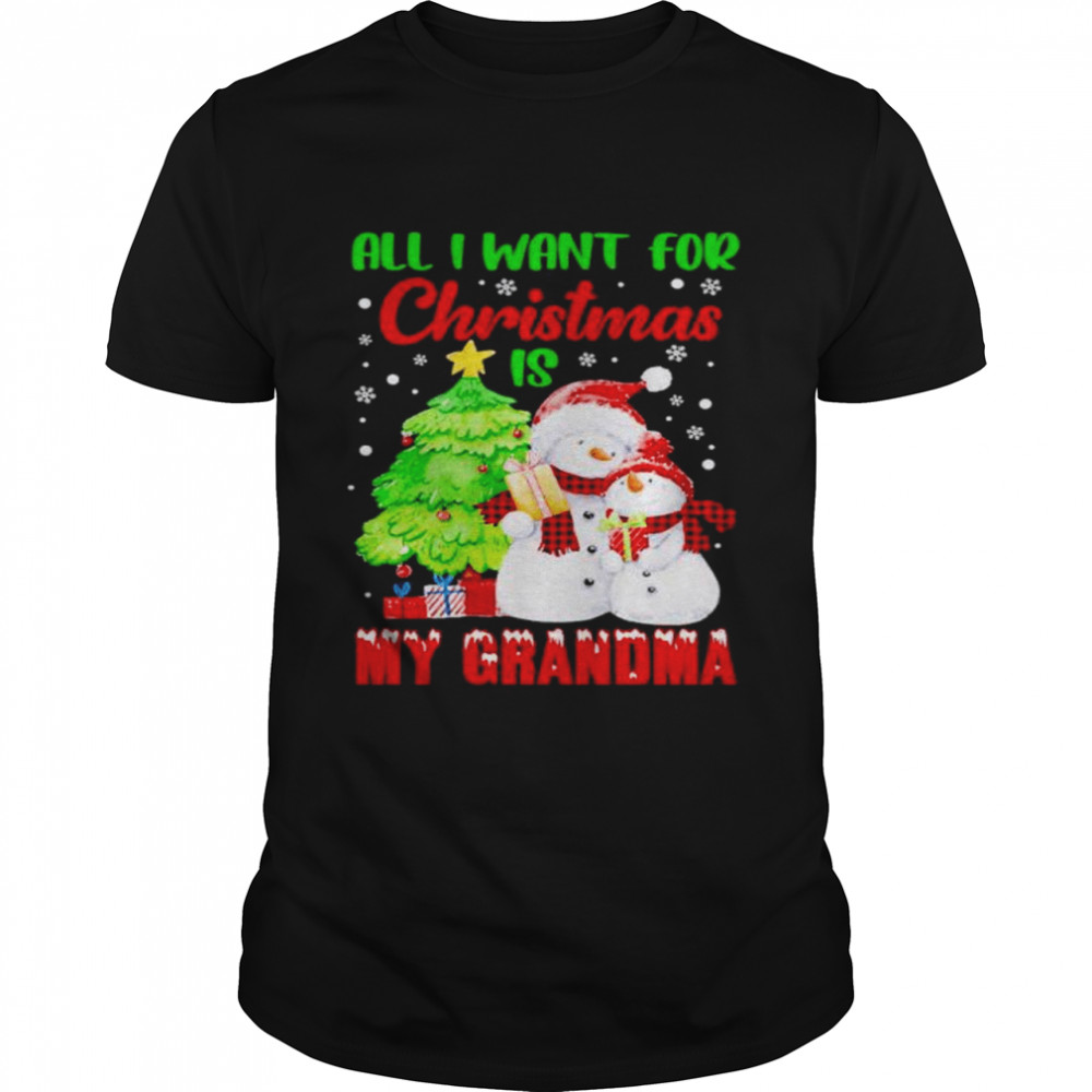 all I want for Christmas is my Grandma shirt Classic Men's T-shirt