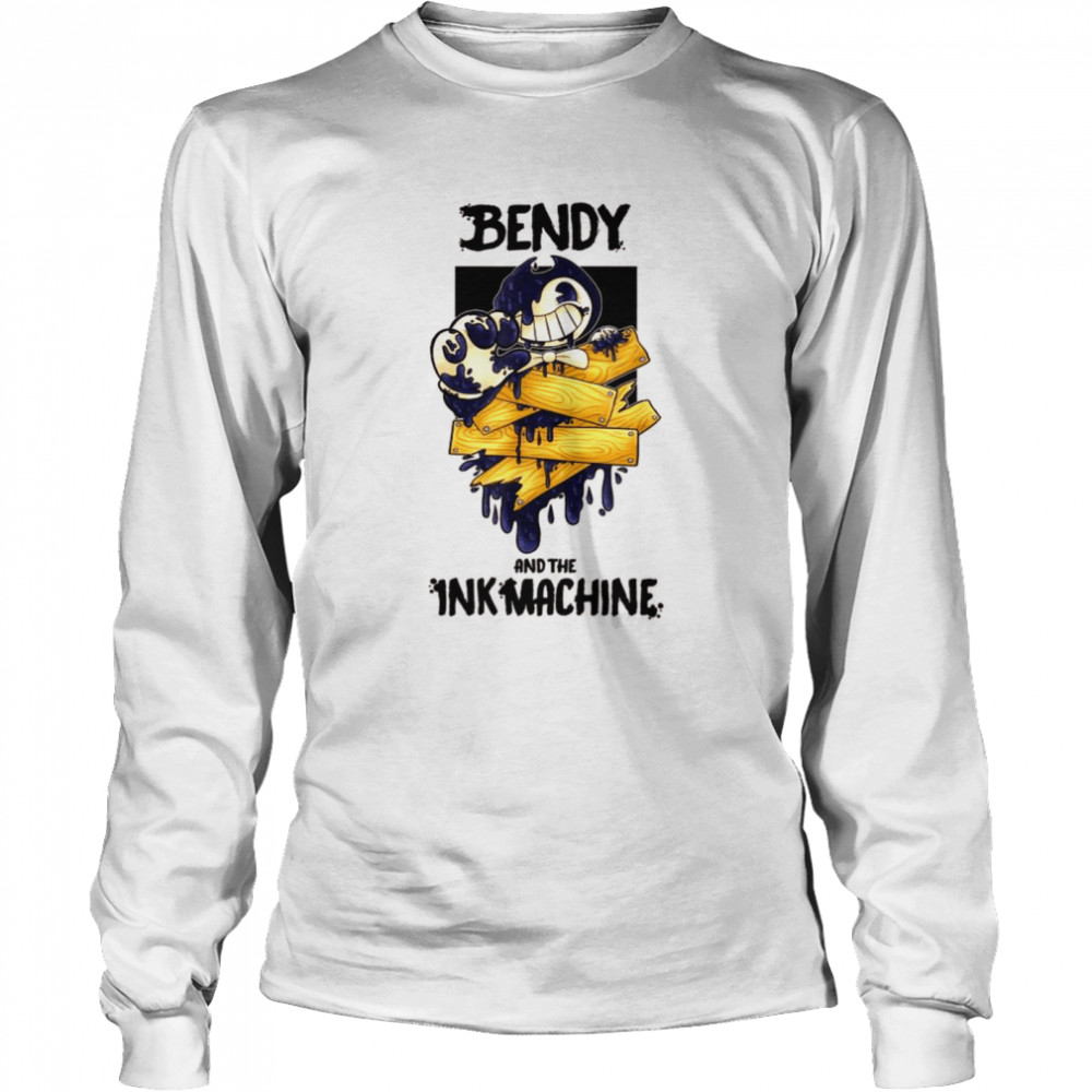 Bendy Ink Machines Cute Game Vintage Long Sleeved T-shirt