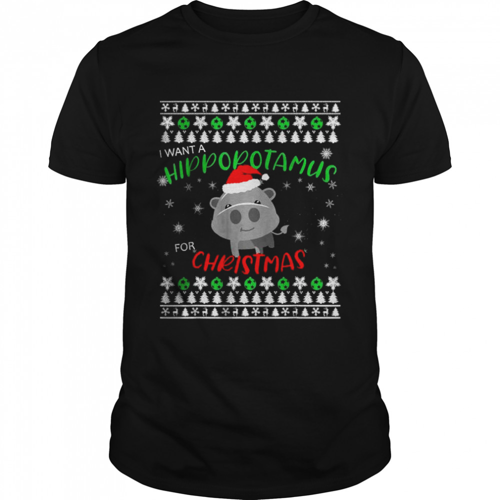 I Want A Hippopotamus For Christmas Classic Men's T-shirt