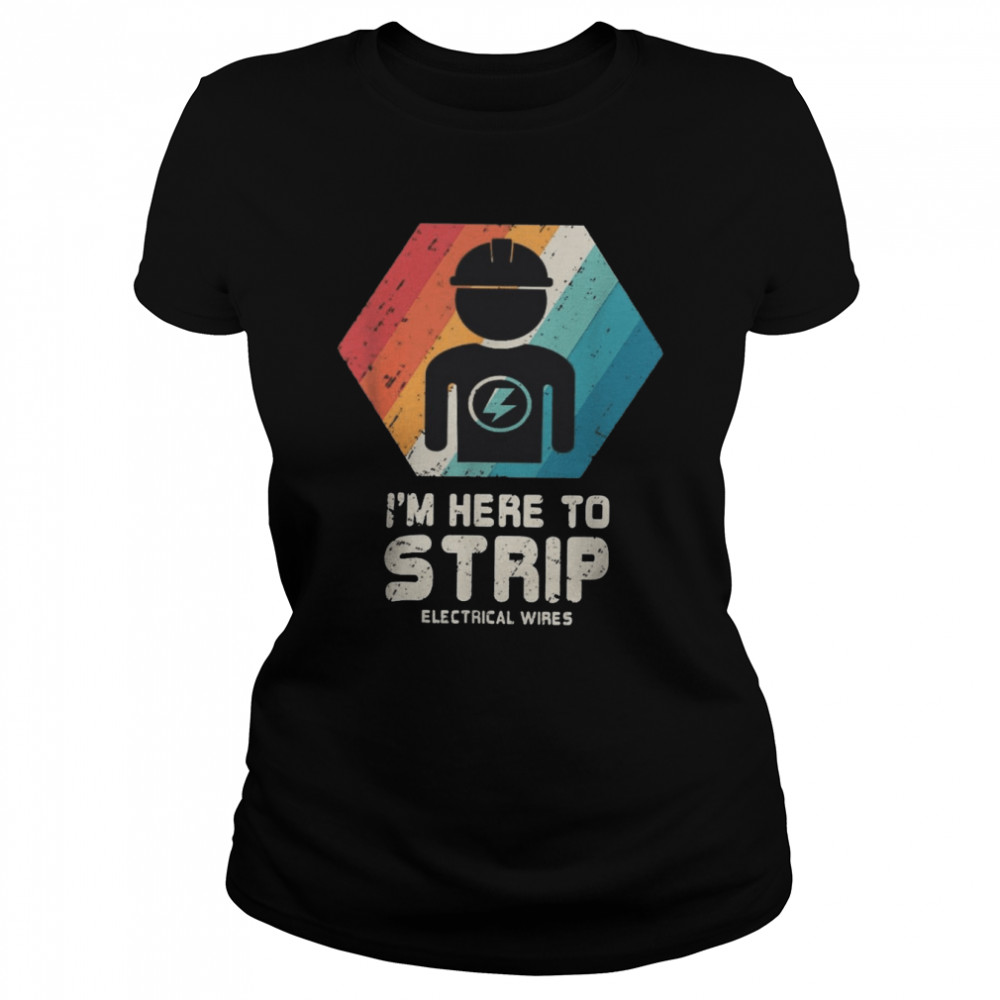 I’m Here To Strip Electrical Wires Classic Women's T-shirt