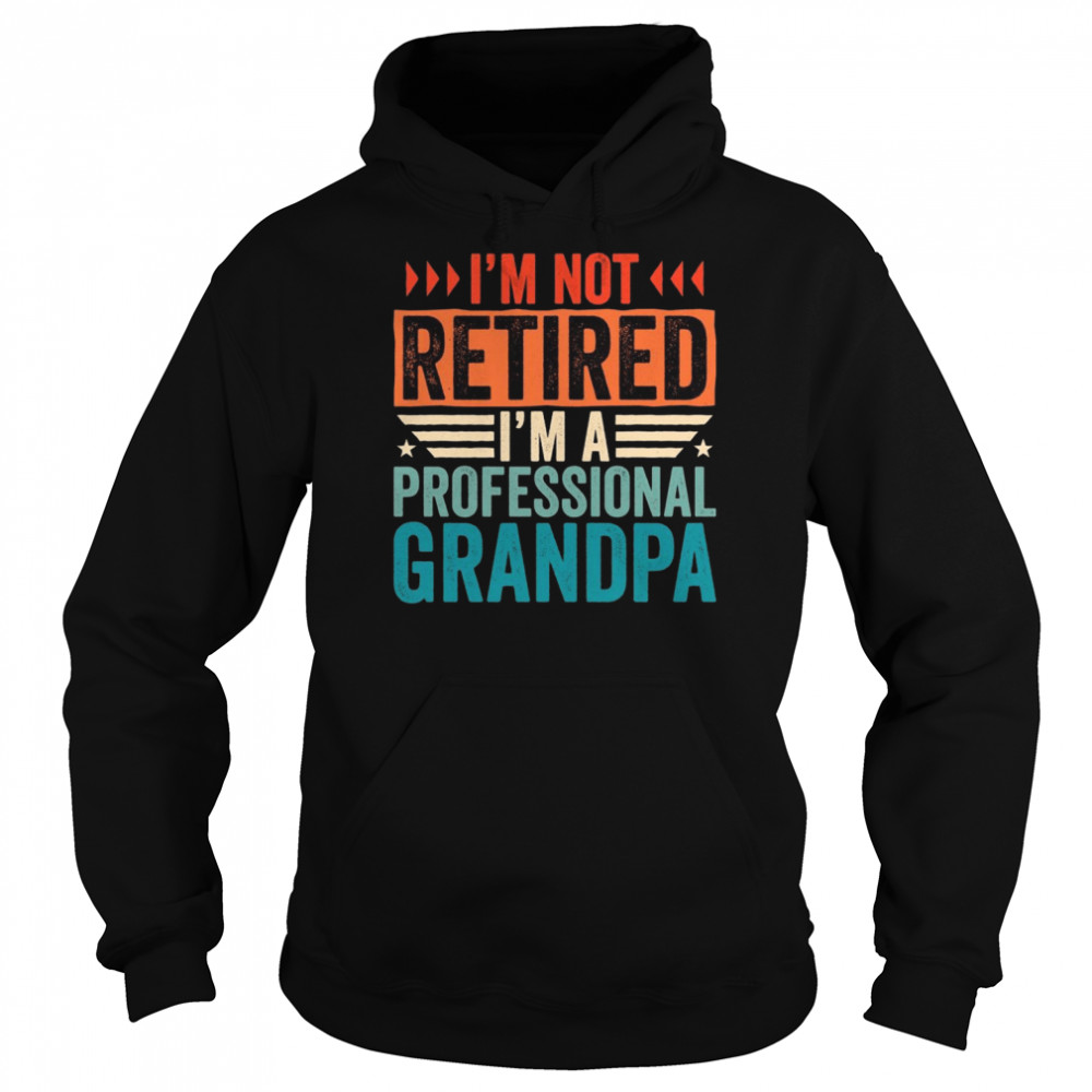 I’m Not Retired I’m A Professional Grandpa, Retirement Unisex Hoodie