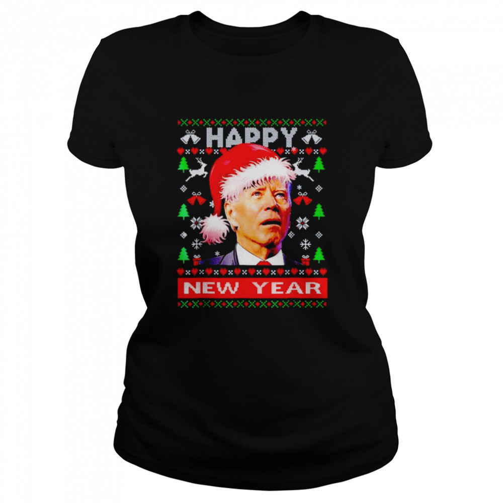 Joe Biden happy new year Christmas shirt Classic Women's T-shirt