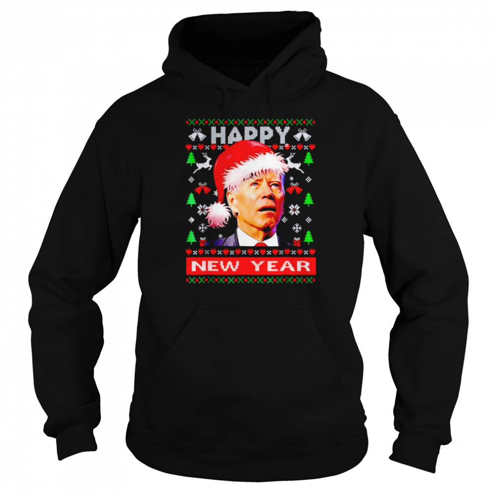 Joe Biden happy new year Christmas shirt Unisex Hoodie