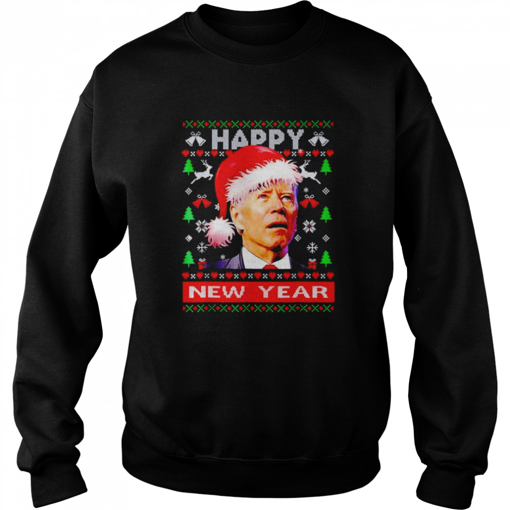 Joe Biden happy new year Christmas shirt Unisex Sweatshirt