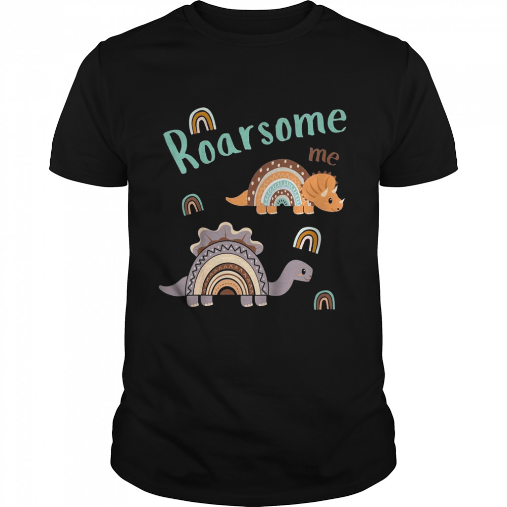 Kids Dino Rainbow Roarsome Me Boho Classic Men's T-shirt