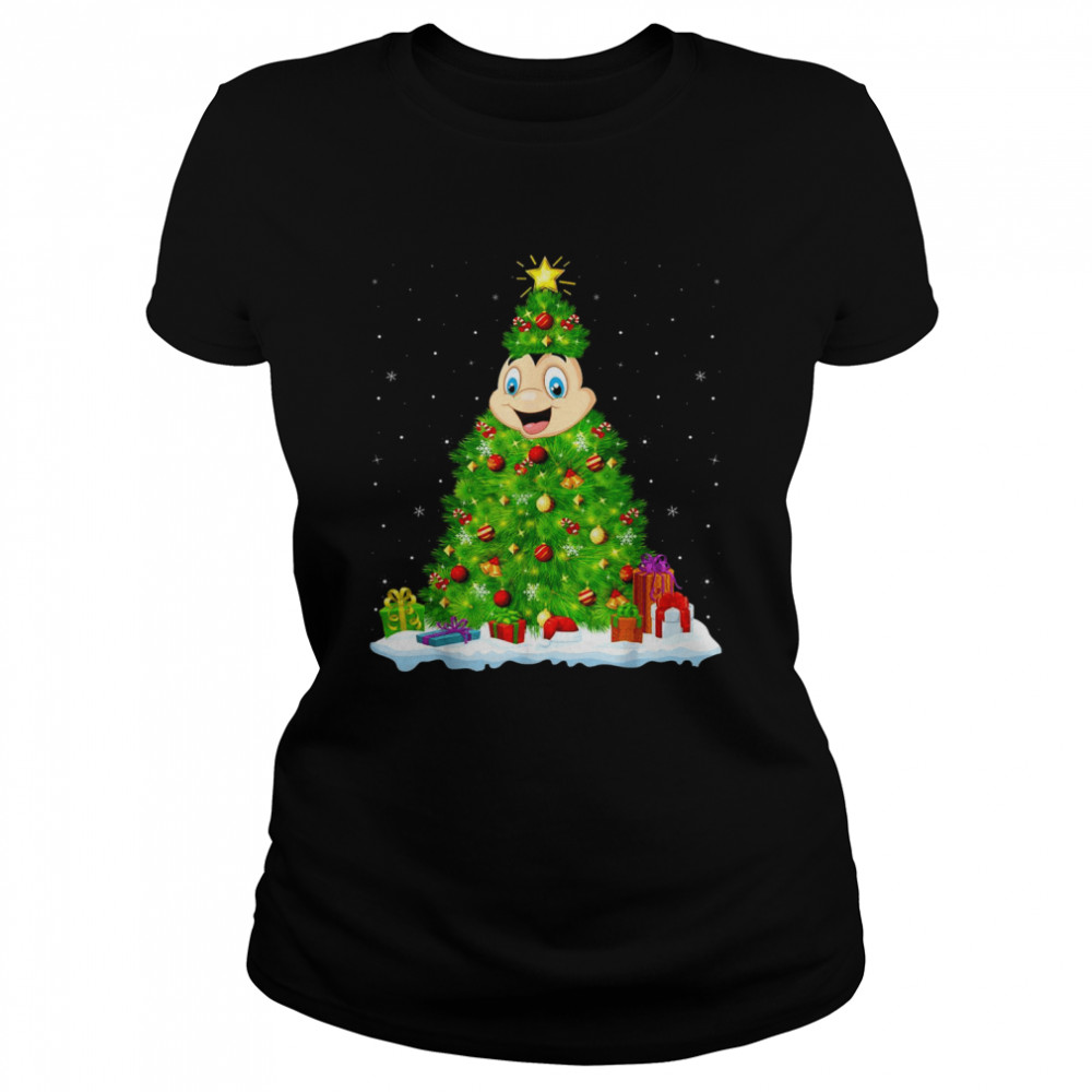 Ladybug Xmas Lighting Tree Ladybug Christmas Classic Women's T-shirt