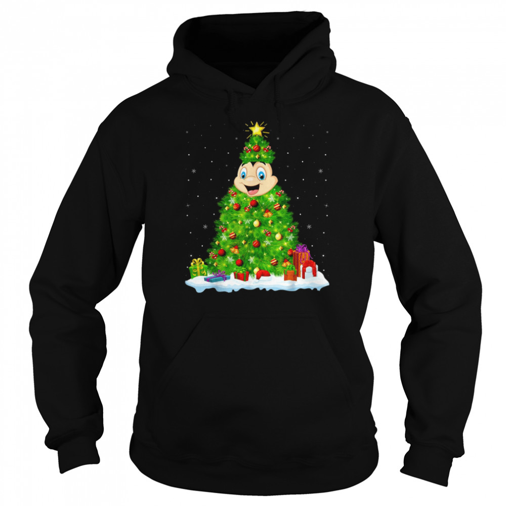 Ladybug Xmas Lighting Tree Ladybug Christmas Unisex Hoodie