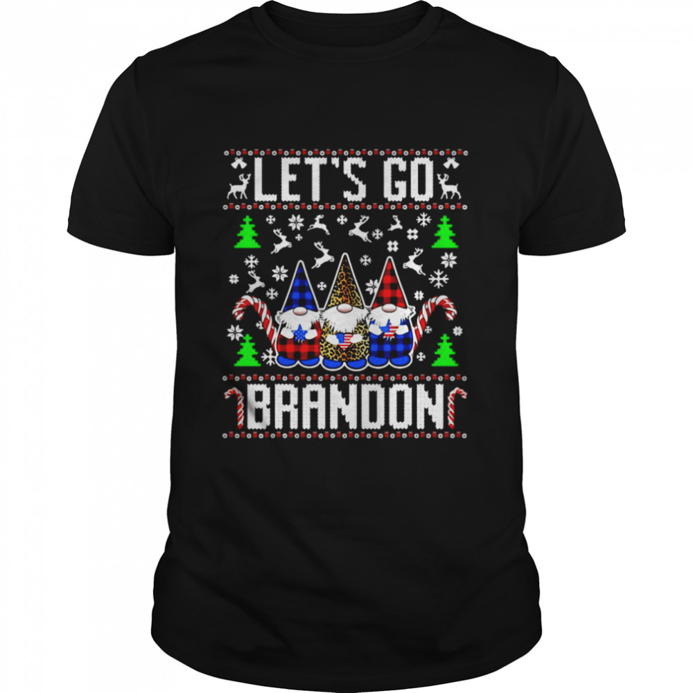 Let’s Go Brandon Us Flag Ugly Christmas Sweater Shirt