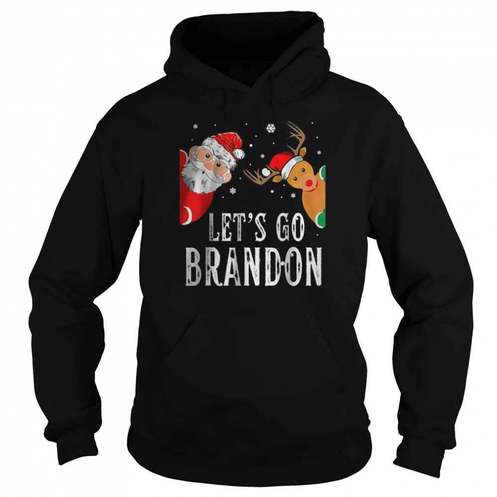 Let’s Go Branson Brandon Christmas Lights Reindeer Unisex Hoodie