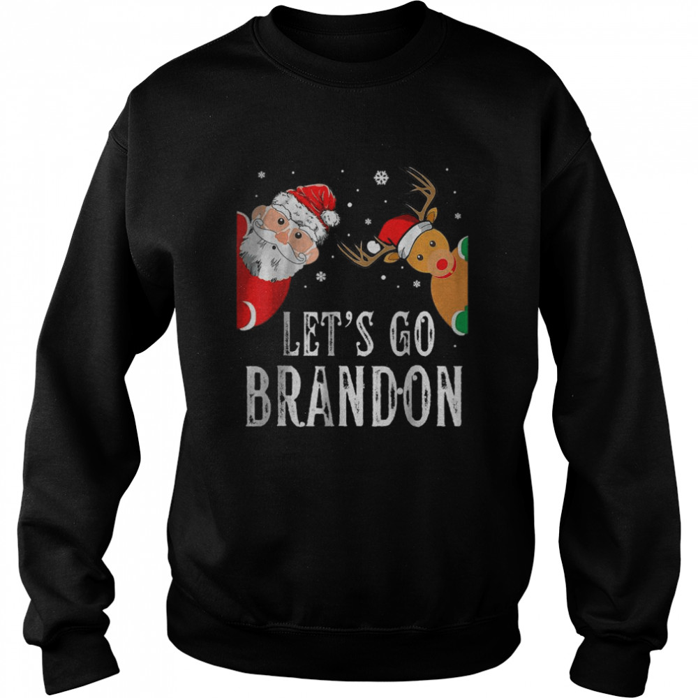 Let’s Go Branson Brandon Christmas Lights Reindeer Unisex Sweatshirt