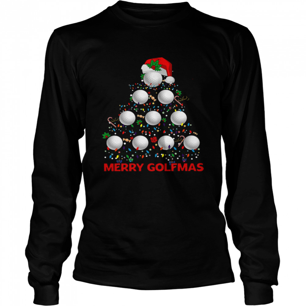 Merry Golfmas Merry Christmas Long Sleeved T-shirt