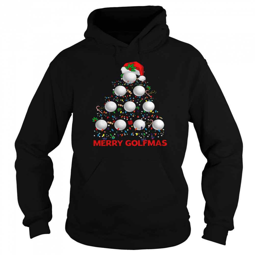 Merry Golfmas Merry Christmas Unisex Hoodie