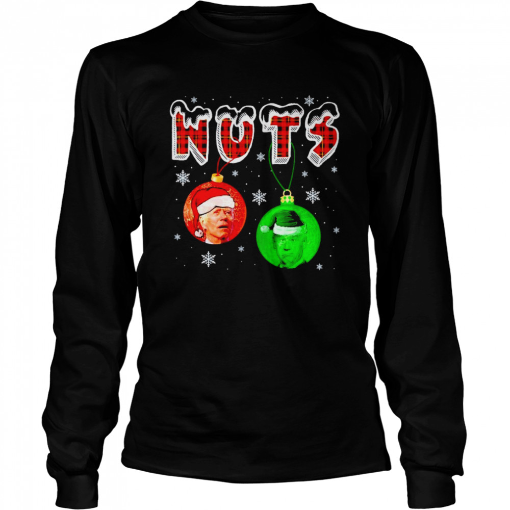 Nuts Christmas Joe Biden shirt Long Sleeved T-shirt