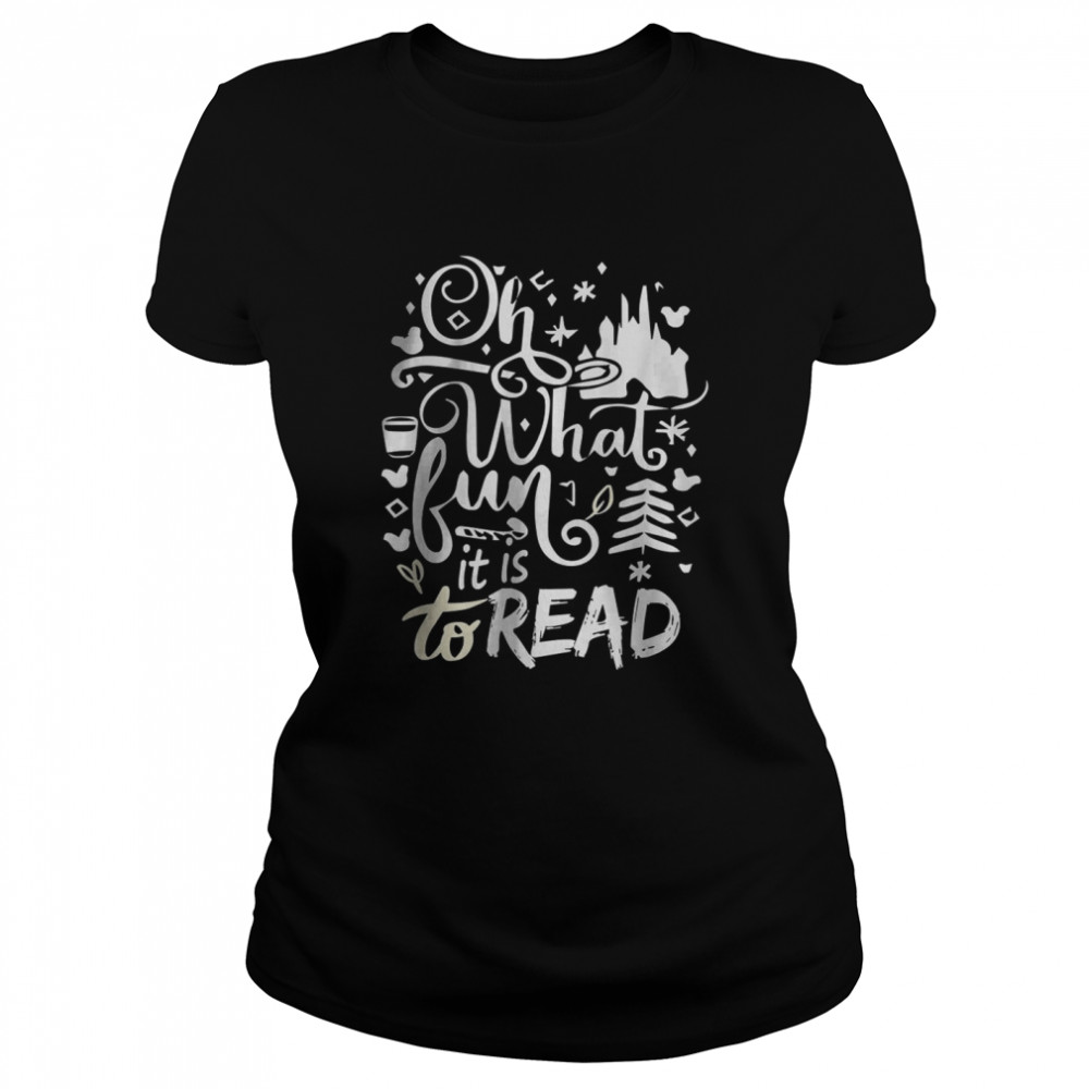 Oh What Fun It Is To Read Librarian Christmas Book Lover Classic Women's T-shirt