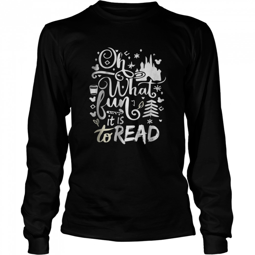 Oh What Fun It Is To Read Librarian Christmas Book Lover Long Sleeved T-shirt