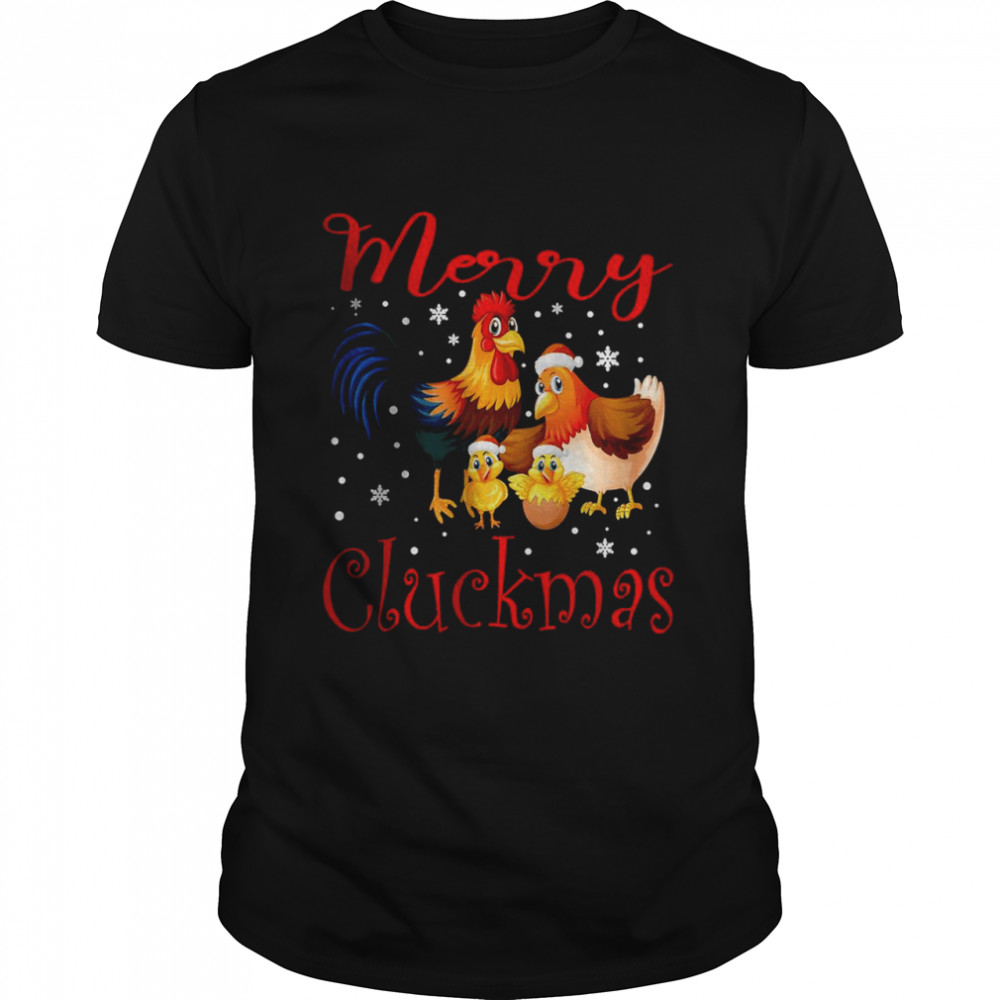 Merry Cluckmas Chicken Christmas T- Classic Men's T-shirt