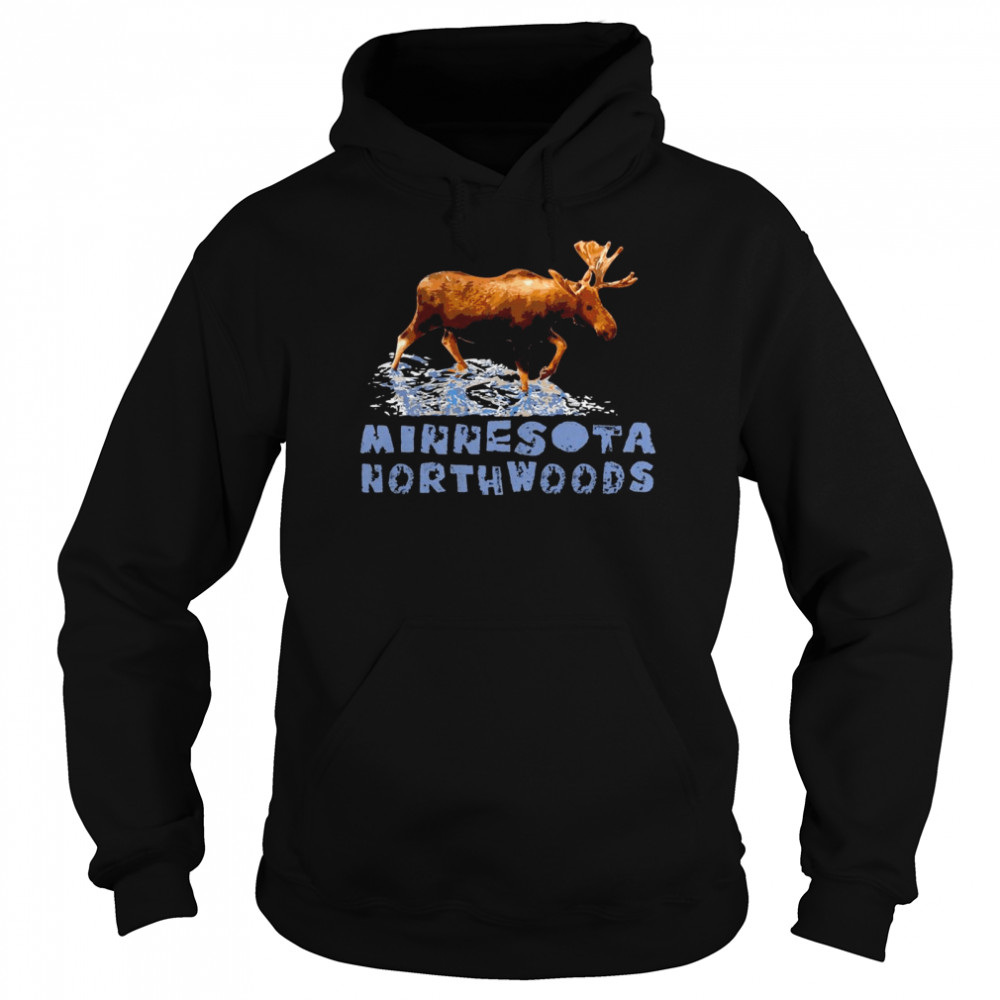 Minnesota Northwoods Outdoors Resort Vacation Moose Unisex Hoodie