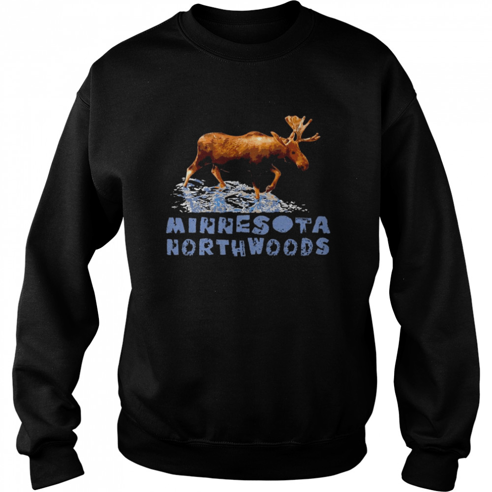 Minnesota Northwoods Outdoors Resort Vacation Moose Unisex Sweatshirt