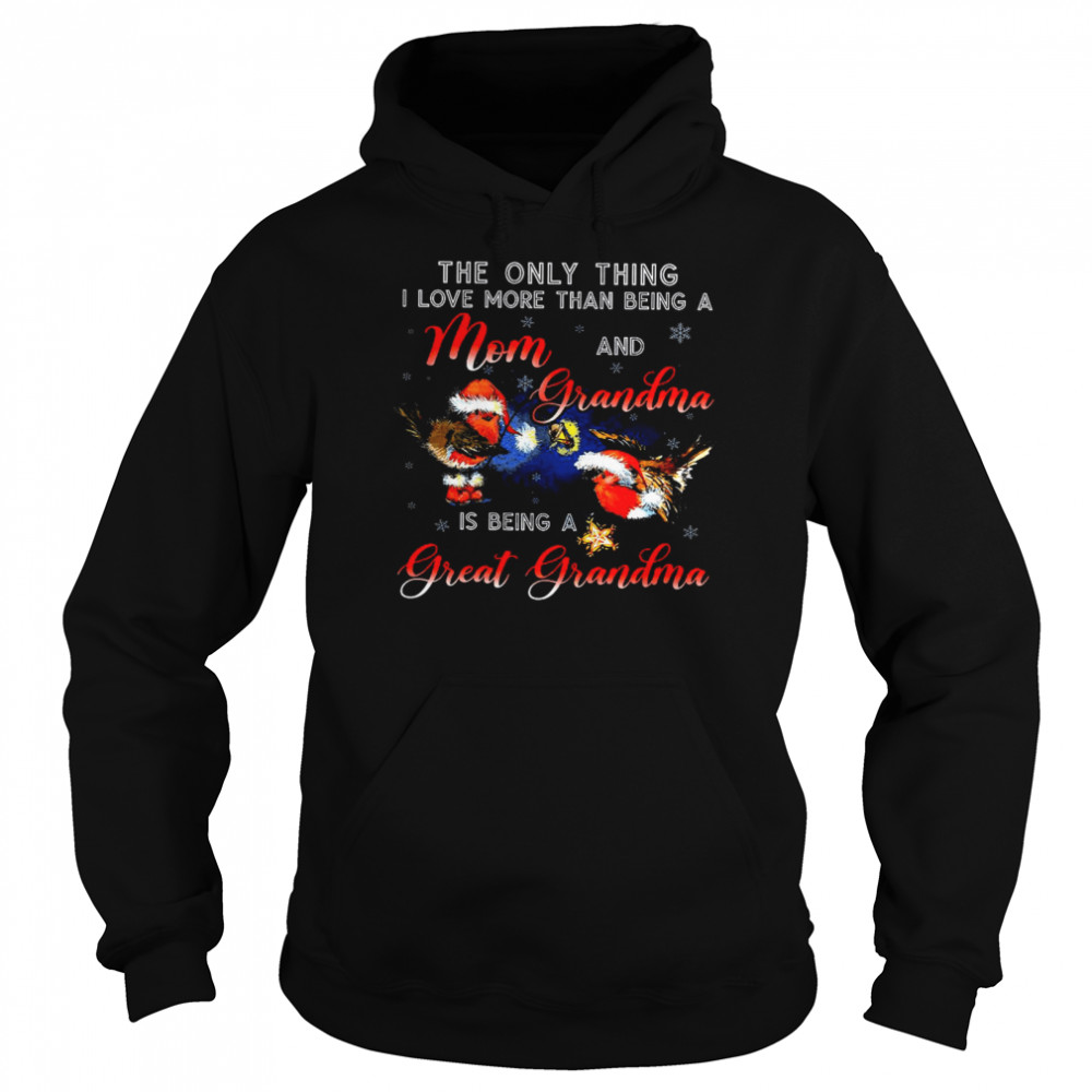 The Only Thing I Love More Than Being A Mom And Grandma Is Being A Great Grandma Unisex Hoodie