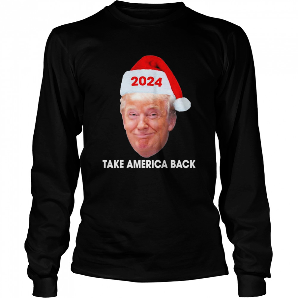 Trump Make Christmas Great Again Trump 2024 shirt Long Sleeved T-shirt