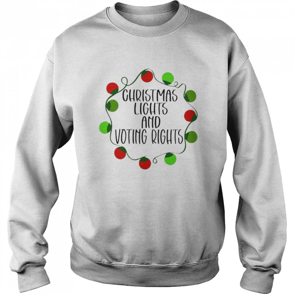 Best christmas lights and voting rights sweater Unisex Sweatshirt