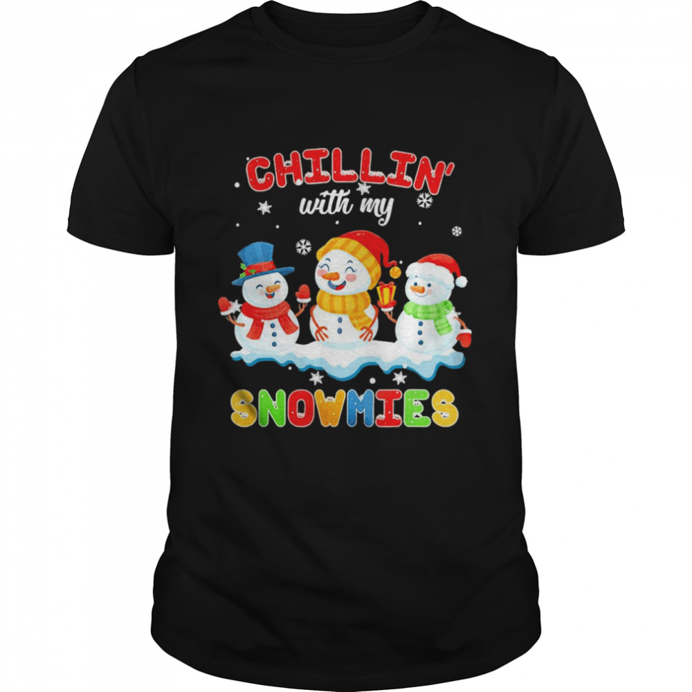 Chillin With My Snowmies Christmas Sweater  Classic Men's T-shirt