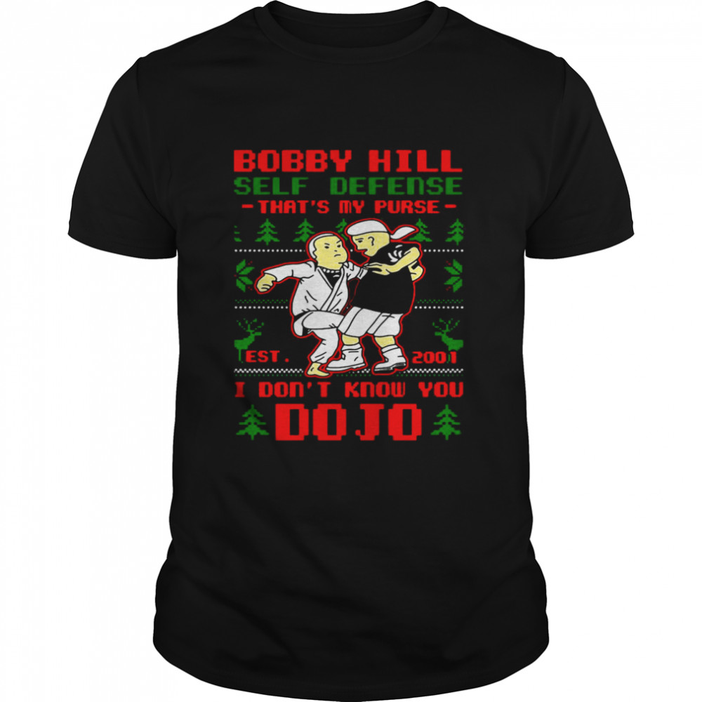 King of The Hill Bobby Hill Self Defense Dojo Ugly Christmas Sweater  Classic Men's T-shirt